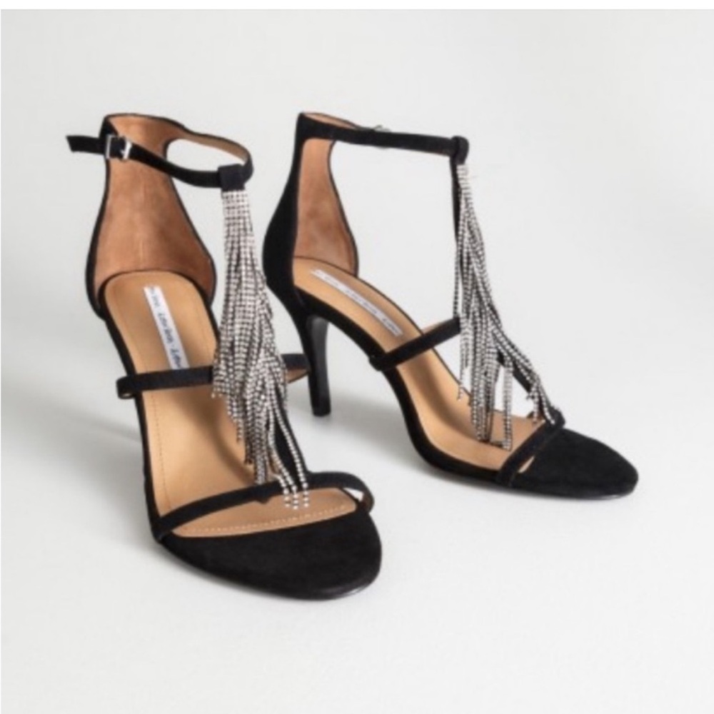 & Other Stories - Rhinestone Tassel Heels, size 7